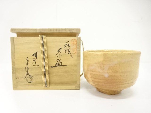 JAPANESE TEA CEREMONY / HAGI WARE TEA BOWL CHAWAN / NOBUHIKO KANEKO